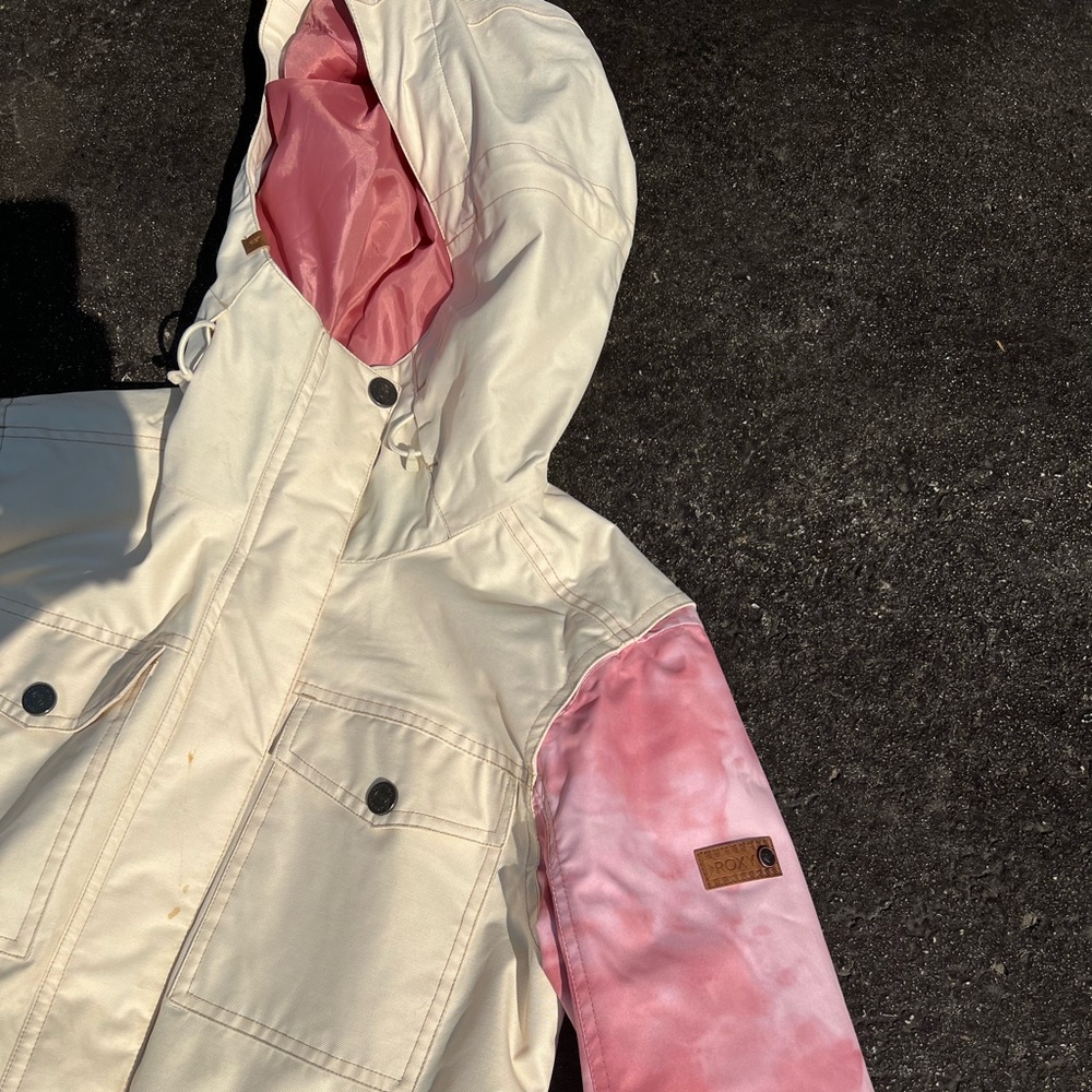 White and Pink Roxy Jacket - Picture 2 of 5
